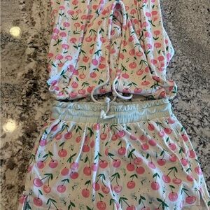 Cherry Print Pajama Set